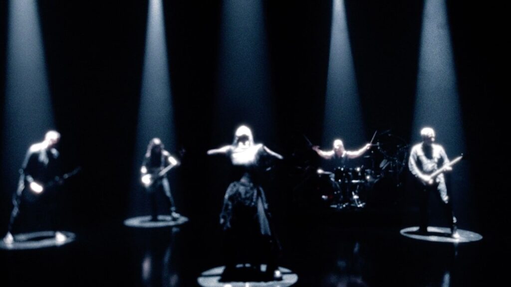 Evanescence performing in the Tell Me When You have Had Enough video