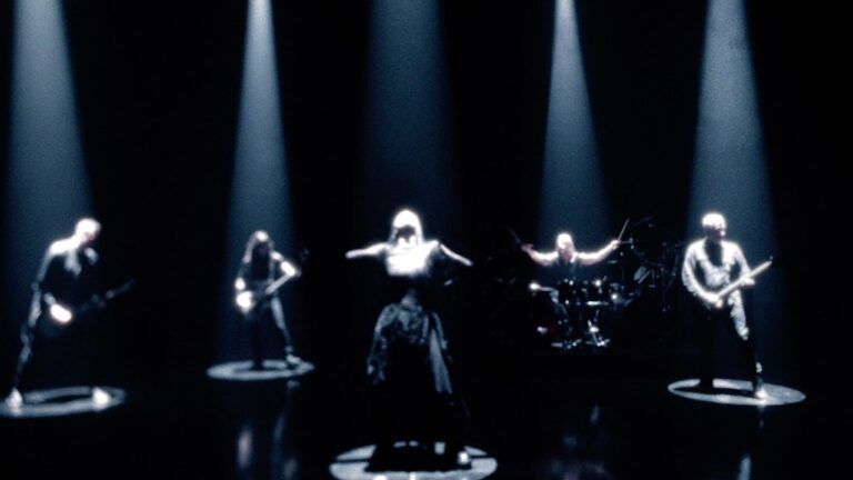 Evanescence performing in the Tell Me When You have Had Enough video