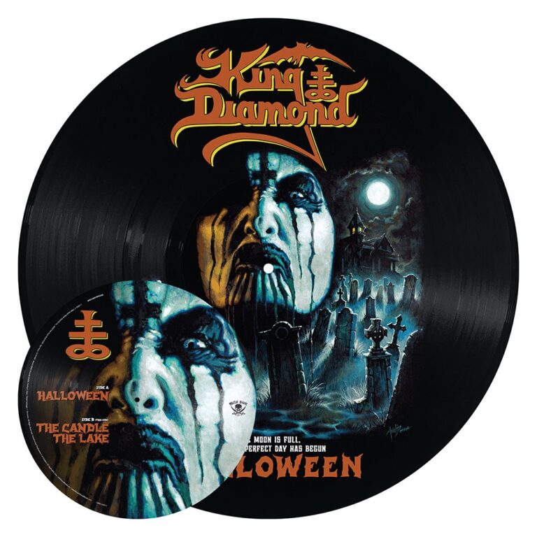 King Diamond Halloween picture disc art by Mario Lopez