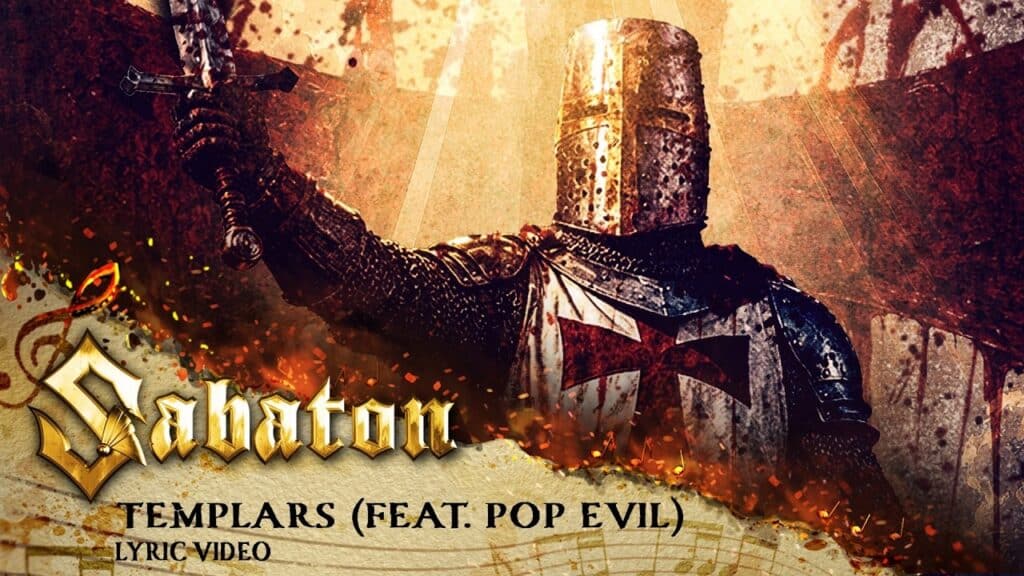 Sabaton Templars featuring Pop Evil single artwork