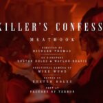 A Killer's Confession Meat Hook music video title card