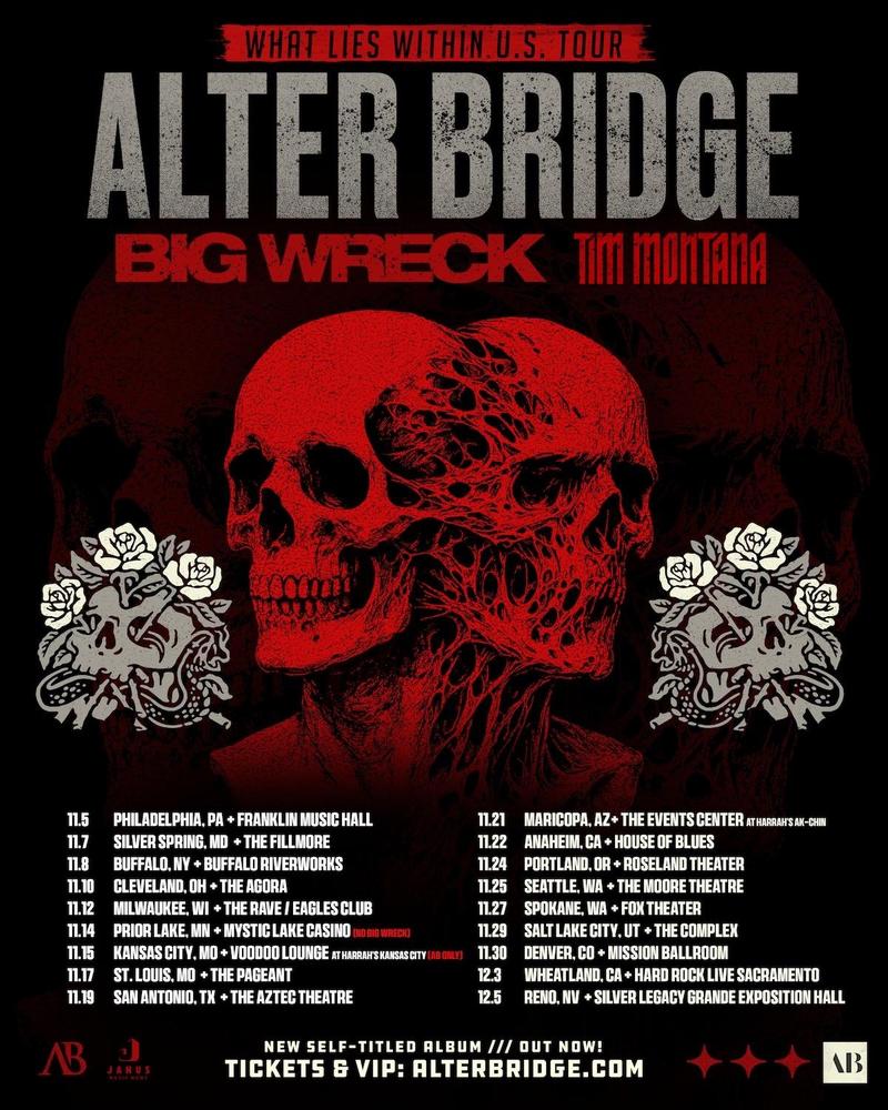 Alter Bridge What Lies Within Tour poster