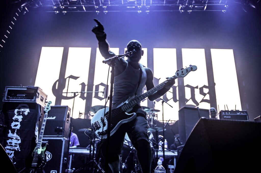 Harley Flanagan of Cro-Mags live on stage