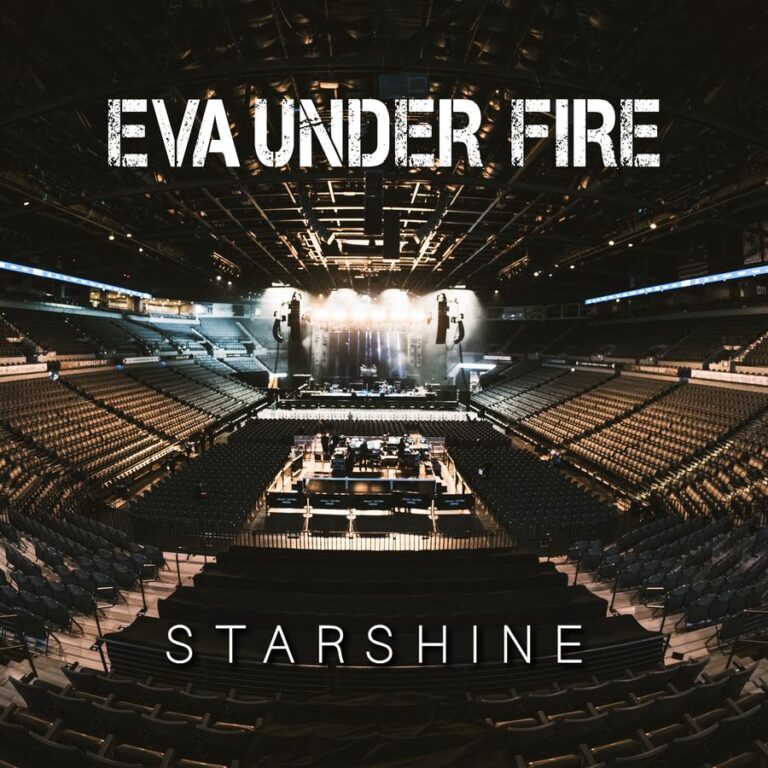 Eva Under Fire Starshine single artwork with an empty arena