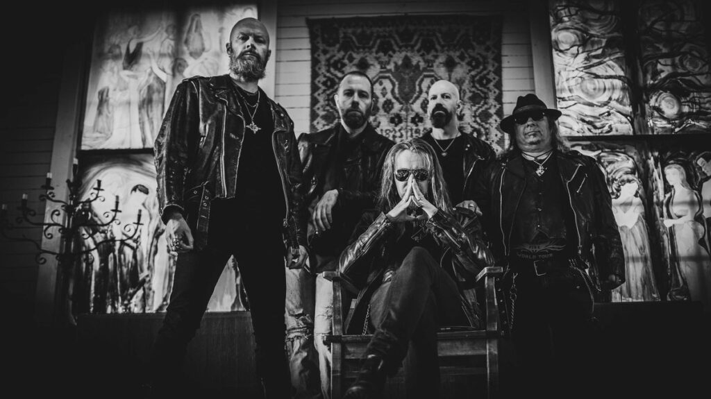 Fimir band photo in black and white