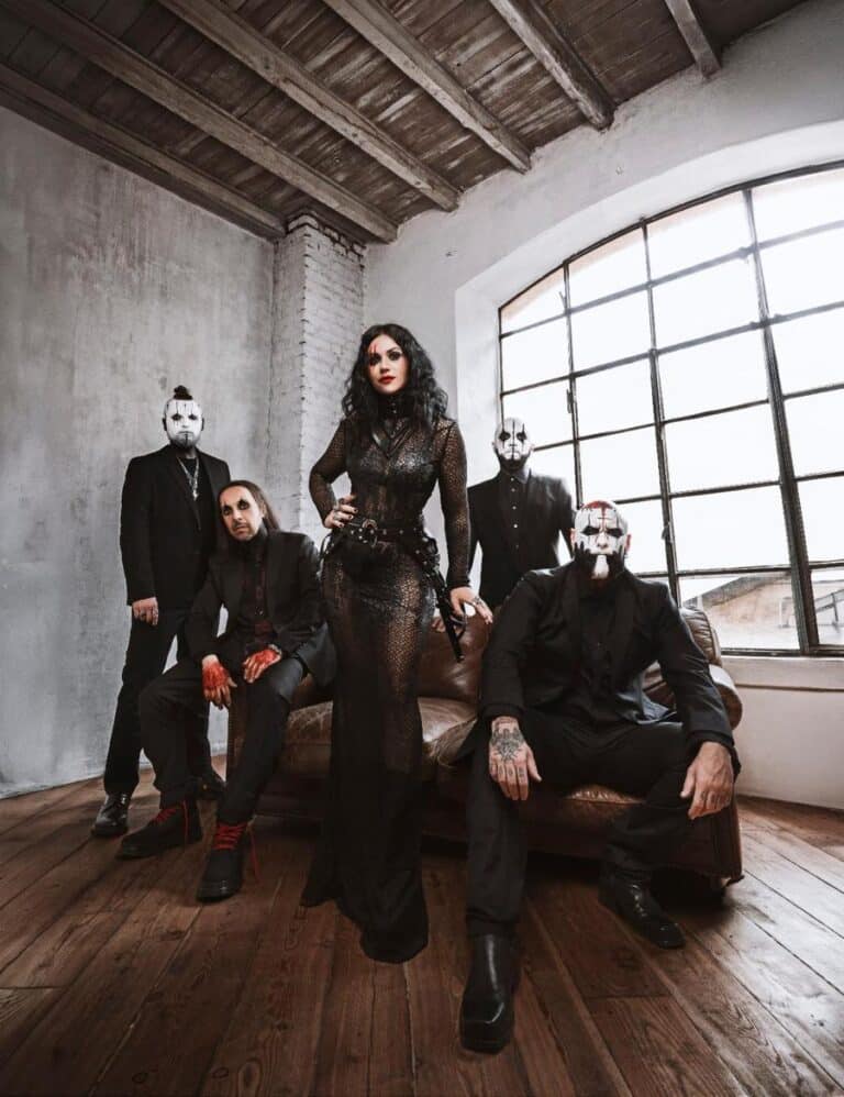 Lacuna Coil band photo by Marco Castellani