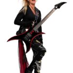 Lita Ford with her guitar