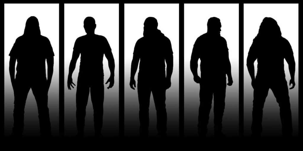 Meshuggah band silhouettes