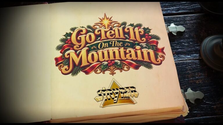 Stryper Go Tell It On The Mountain lyric video artwork