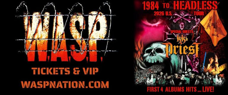 W.A.S.P. and KK's Priest 2026 tour artwork