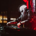 Zardonic in his mask behind the decks